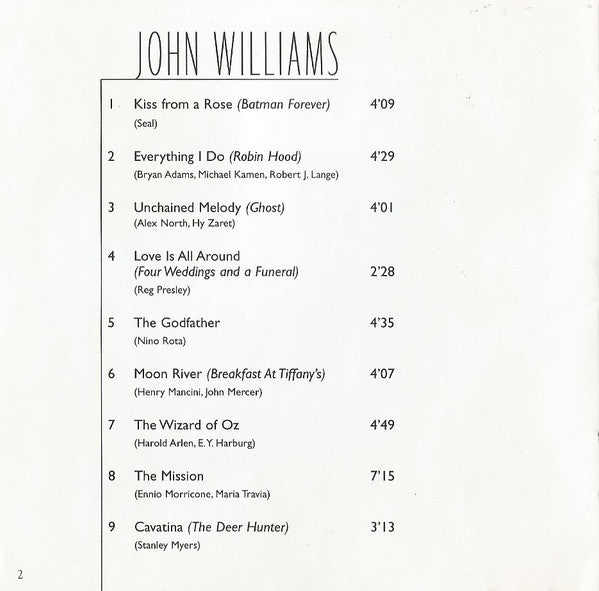 John Williams (7) : Plays The Movies (CD, Album)