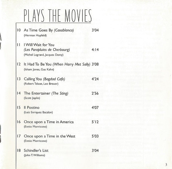 John Williams (7) : Plays The Movies (CD, Album)