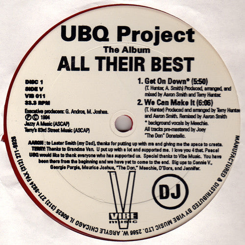 UBQ Project : All Their Best (2x12", Album, Comp, Promo)