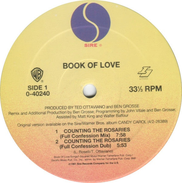 Book Of Love : Counting The Rosaries (12")