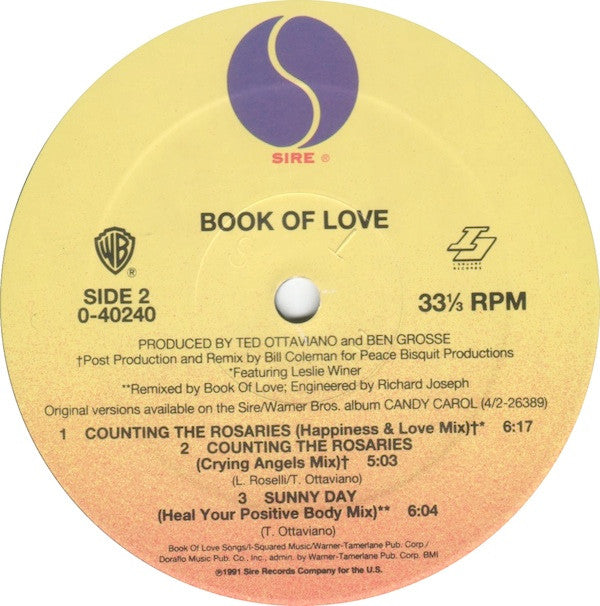 Book Of Love : Counting The Rosaries (12")