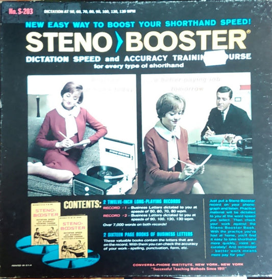No Artist : Steno Booster (2xLP, Album + Box)