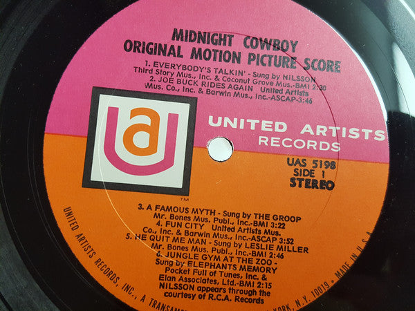 Various : Midnight Cowboy (Original Motion Picture Score) (LP, Album)