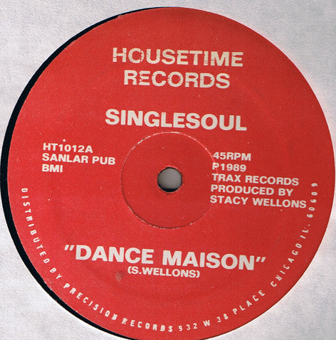 Singlesoul : Dance Maison (12")