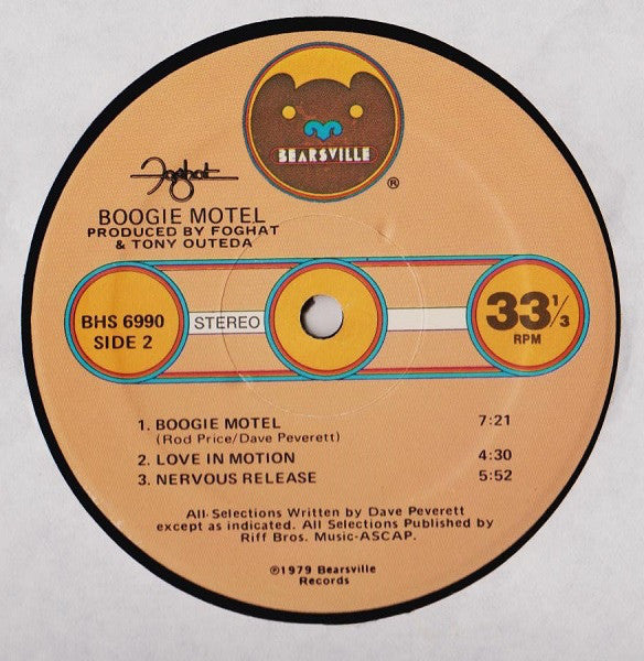Foghat : Boogie Motel (LP, Album)