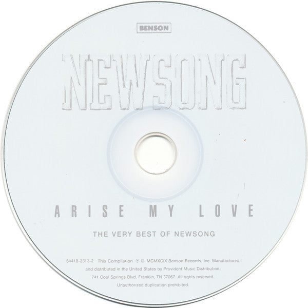 Newsong : Arise My Love: The Very Best Of Newsong (CD, Comp)