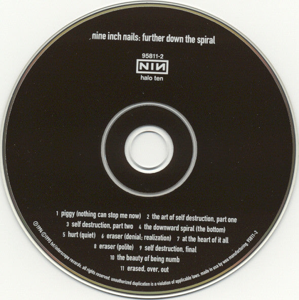 Nine Inch Nails : Further Down The Spiral (CD, Album, SRC)