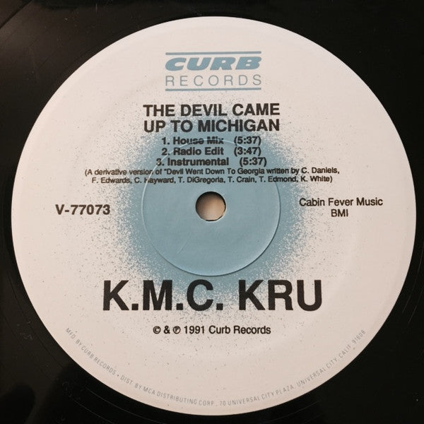 K.M.C. Kru : She's My Cutie / The Devil Came Up To Michigan (12", Single)