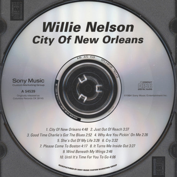 Willie Nelson : City Of New Orleans (CD, Album, RE)