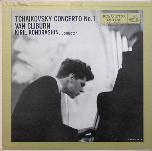 Pyotr Ilyich Tchaikovsky, Van Cliburn, Kiril Kondrashin : Concerto No. 1 (LP, Album, Mono, RP, Ind)