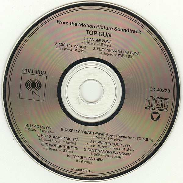 Various : Top Gun Original Motion Picture Soundtrack (CD, Album, Den)