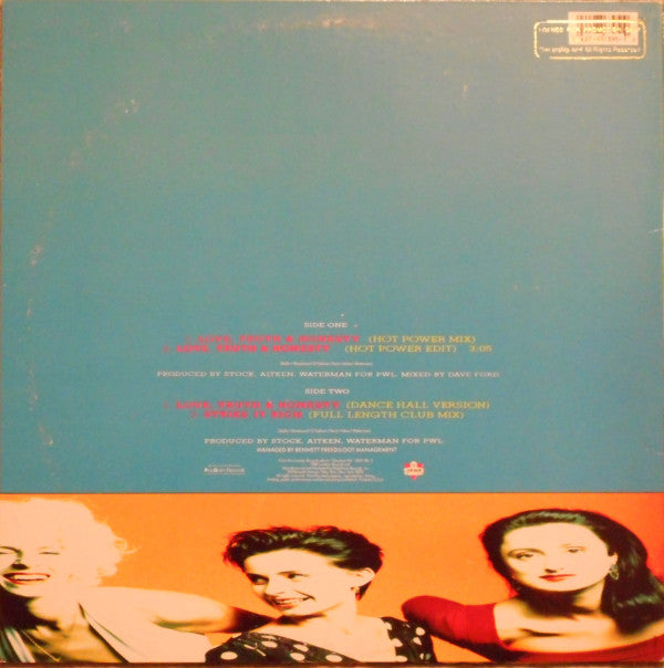 Bananarama : Love, Truth & Honesty (12")