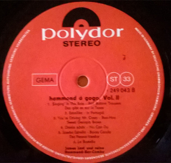 James Last & His Hammond Bar Combo : Hammond À Gogo Vol. II (LP, Album)
