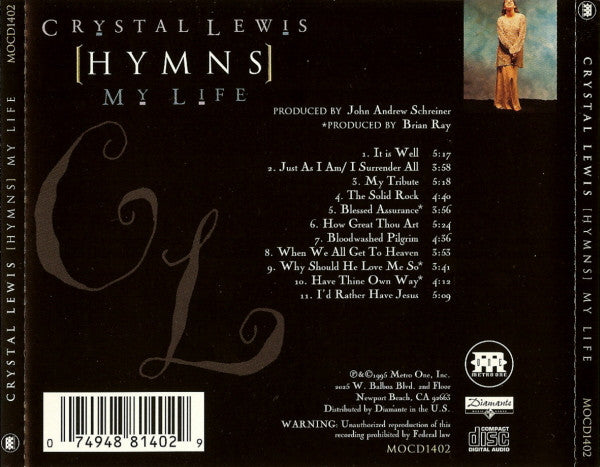 Crystal Lewis : (Hymns) My Life (CD, Album)