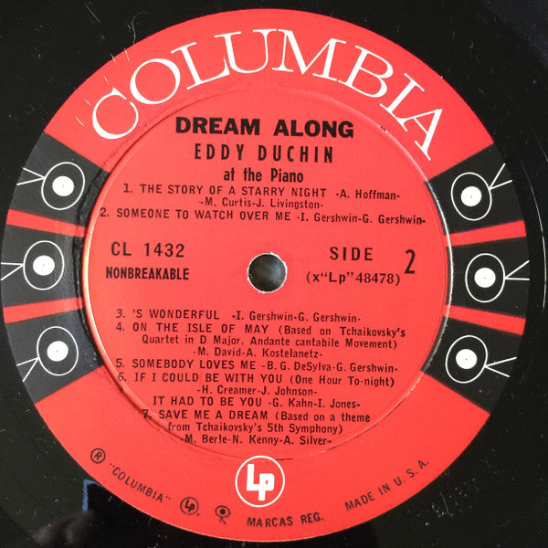 Eddy Duchin : Dream Along (LP, Comp, Mono)