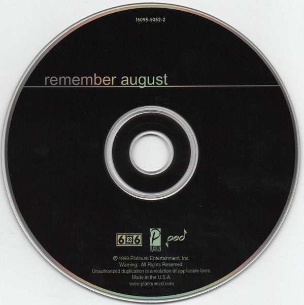 Remember August : Remember August (CD, Album)