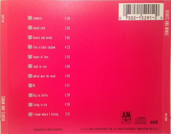 Hearts And Minds (2) : Hearts And Minds (CD, Album)