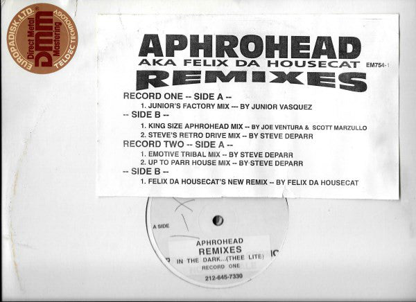 Aphrohead AKA Felix Da Housecat : In The Dark... (Thee Lite) (Remixes) (2x12", Promo, Sti)