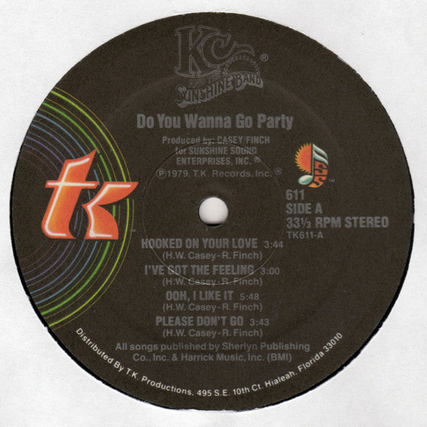 KC & The Sunshine Band : Do You Wanna Go Party (LP, Album, Pre)