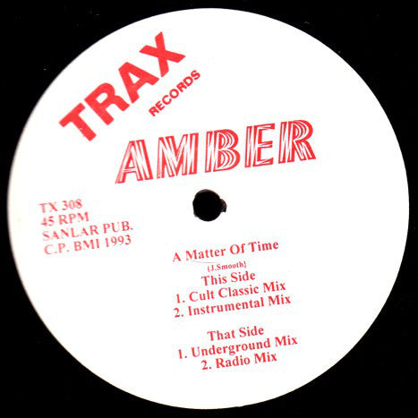 Amber (7) : A Matter Of Time (12")