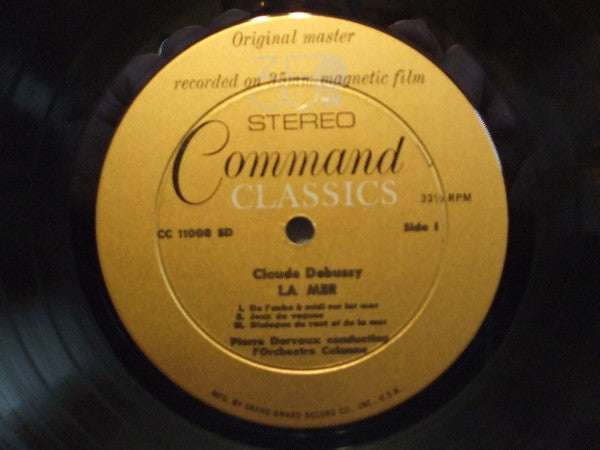 Claude Debussy, L'Orchestre De L'Association Des Concerts Colonne / Pierre Dervaux (2) : La Mer / Fetes-Iberia (No. 2 From Images Pour Orchestre) (LP, Album, Gat)