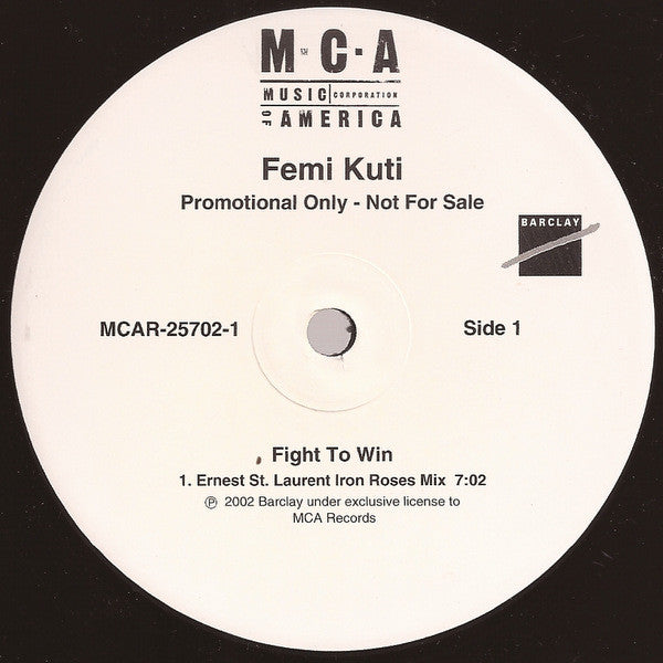 Femi Kuti : Do Your Best / Fight To Win (Remixes) (2x12", Promo)
