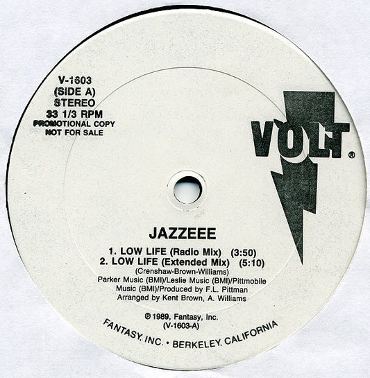 Jazzeee : Low Life (12", Promo)