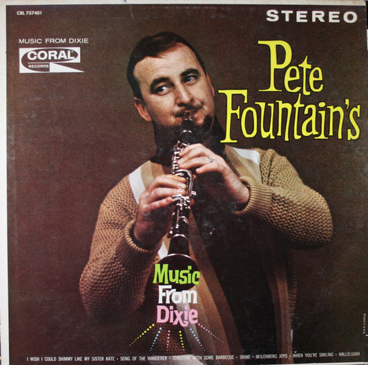 Pete Fountain : Pete Fountain's Music From Dixie (LP, Album, RP)