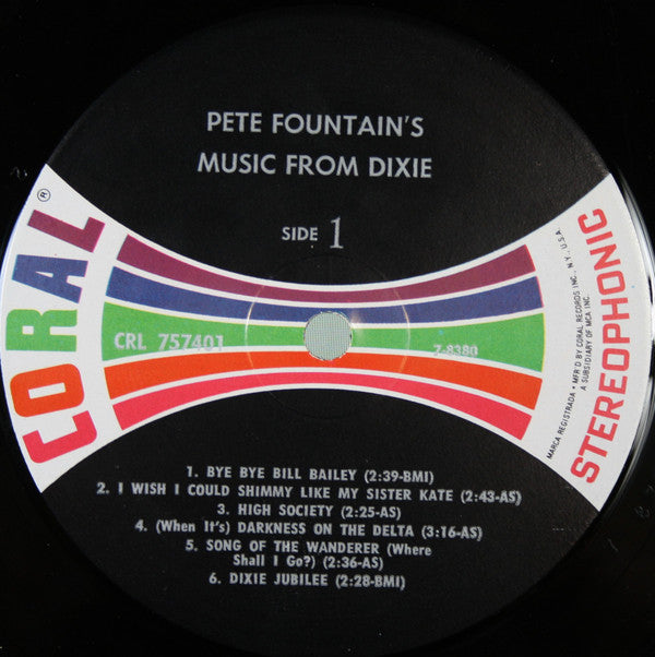 Pete Fountain : Pete Fountain's Music From Dixie (LP, Album, RP)