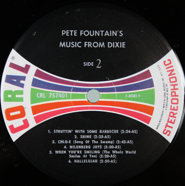Pete Fountain : Pete Fountain's Music From Dixie (LP, Album, RP)