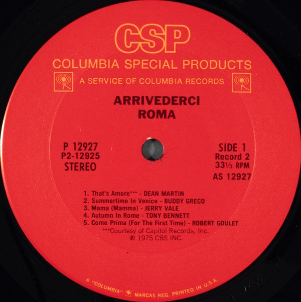 Various : Arrivederci Roma (2xLP, Comp)