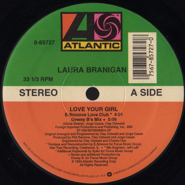 Laura Branigan : Love Your Girl (12", Single)