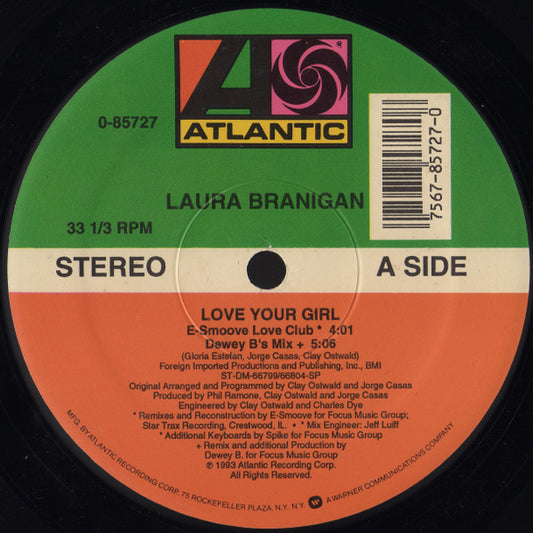 Laura Branigan : Love Your Girl (12", Single)