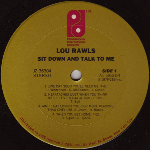 Lou Rawls : Sit Down And Talk To Me (LP, Album)