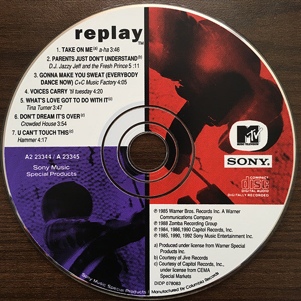 Various : MTV Replay - Music From Past MTV Video Music Awards Winners (2xCD, Comp)