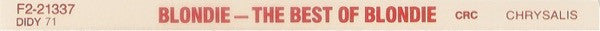 Blondie : The Best Of Blondie (CD, Comp, Club, RE)