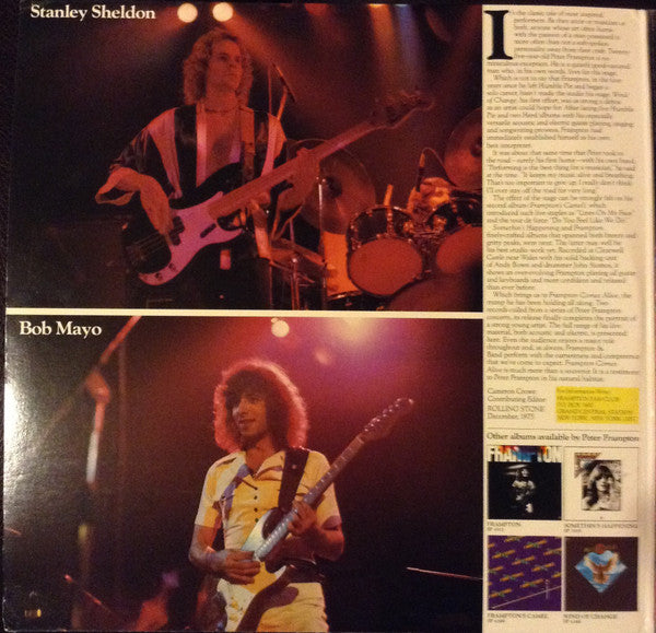Peter Frampton : Frampton Comes Alive! (2xLP, Album, RE, B -)