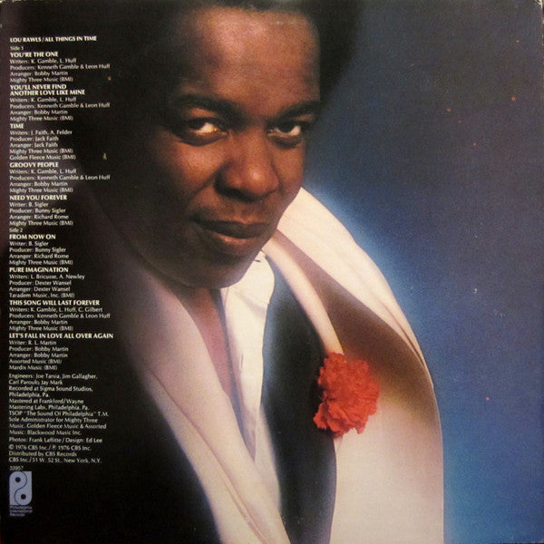 Lou Rawls : All Things In Time (LP, Album, Pit)