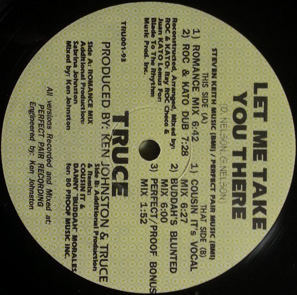 Truce (5) : Let Me Take You There (12")