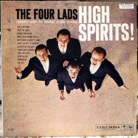 The Four Lads : High Spirits! (LP, Album, Mono)