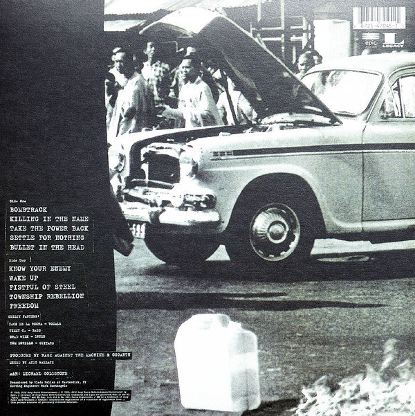 Rage Against The Machine : Rage Against The Machine (LP, Album, RE, RM, 180)