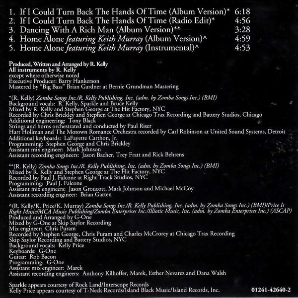 R. Kelly : If I Could Turn Back The Hands Of Time (CD, Maxi, Enh)