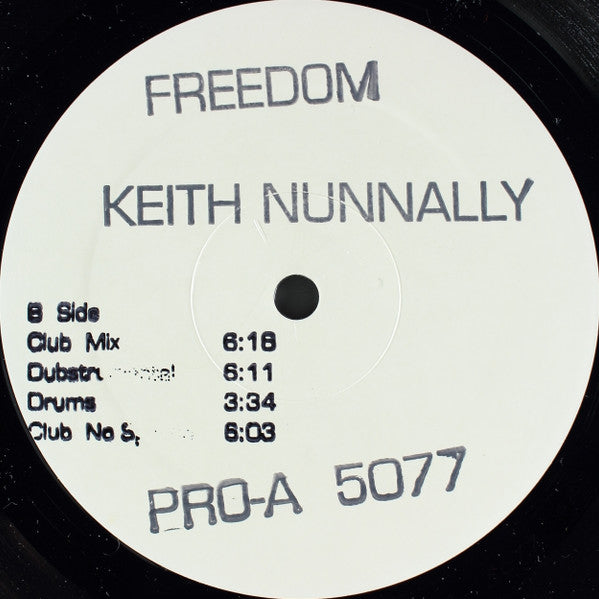 Keith Nunnally : Freedom (12", Promo, W/Lbl)
