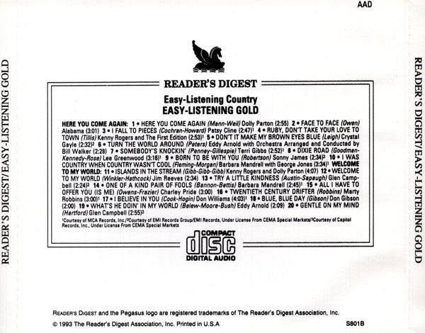 Various : Easy-Listening Gold (CD, Comp)