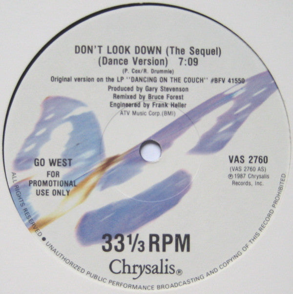 Go West : Don't Look Down (The Sequel) (12", Promo)