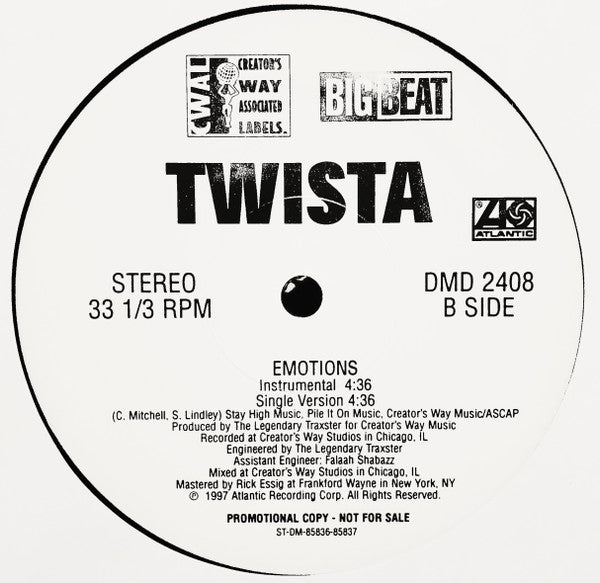 Twista : Emotions (12", Promo)