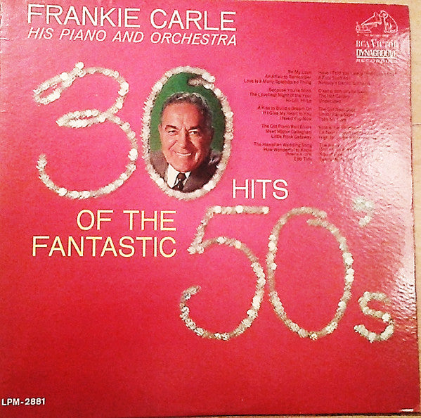 Frankie Carle And His Orchestra : 30 Hits Of The Fantastic 50's (LP, Mono)