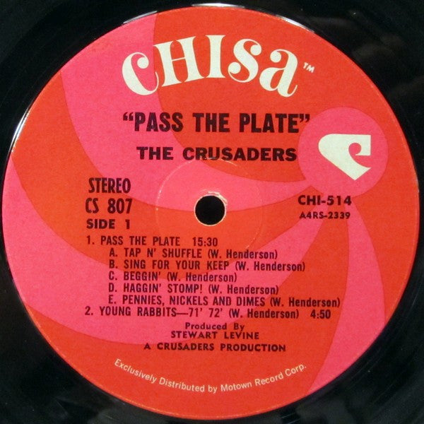 The Crusaders : Pass The Plate (LP, Album)