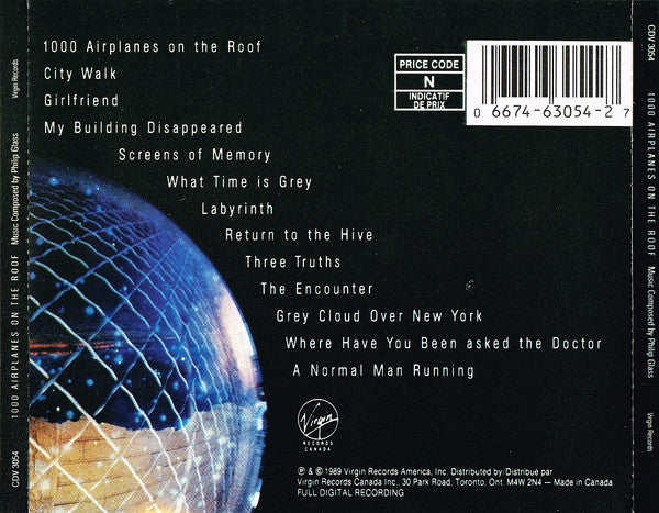Philip Glass : 1000 Airplanes On The Roof (CD, Album)