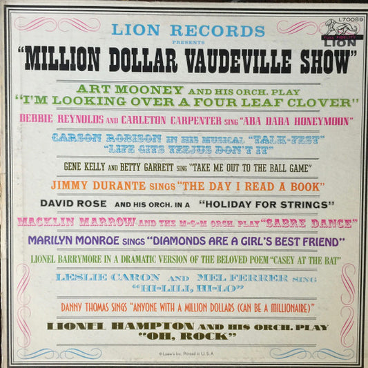 Various : Million Dollar Vaudeville Show (LP, Comp)